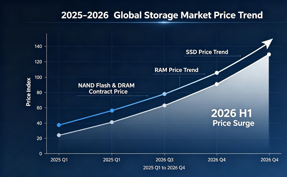 Analisis Harga Pasaran Storan Global H1 2026: Lonjakan Harga SSD & RAM, Keketatan Bekalan dan Strategi Pembekalan Stabil GUDGA